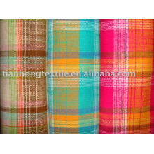 Yarn Dyed Cotton Brushed Plaid Flannel Table Cloth Fabric